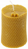 Silicone mold for candles decorated cylinder with bee