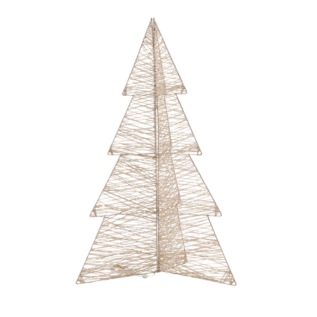 OZDOBA ŚWIĄTECZNA - CHOINKA LED 75 CM SZAMPAŃSKIE ZŁOTO *6253