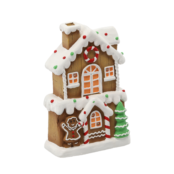 FIGURINE OF THE NATIVITY SCENE - GINGERBREAD HOUSE 22 X 11.5 X 33.5 CM LED