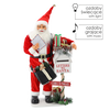 CHRISTMAS FIGURE SANTA CLAUS - LIGHTING - PLAYING MUSIC 100 CM