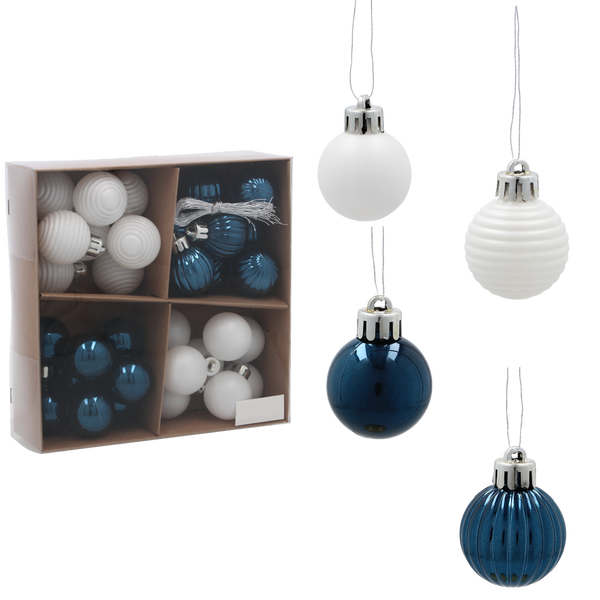 KPL. 32 BOMBEK 3 CM GRANÁTOVÝ / BÍLÝ *3733