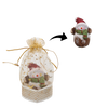 CHRISTMAS DECORATION - SANTA CLAUS/SNOWMAN 4 x 3 x 6 CM