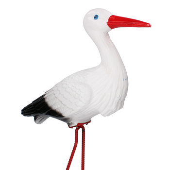 SMALL PLASTIC STORK ON WIRE *6015*