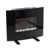 WALL-MOUNTED FIREPLACE WITH FLAME EFFECT - 61 X 13,5 X 48 CM - 1000/2000W