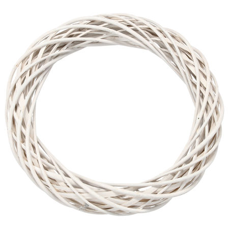 WIANEK WIKLINOWY 40 CM BIAŁY / SZARY *9388