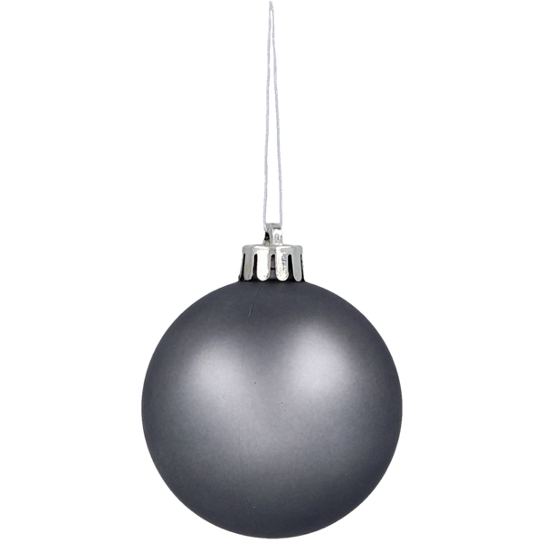 SET OF 30 BAUBLES 6 CM OLIVE/COPPER/GRAPHITE