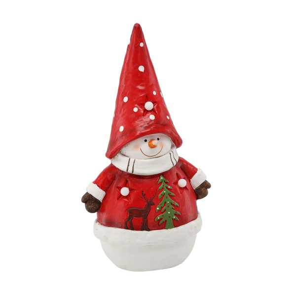 FIGURKA BOŻONAR. - BAŁWAN W CZAPCE 28,5 X 18 X 51,5 CM LED *1087