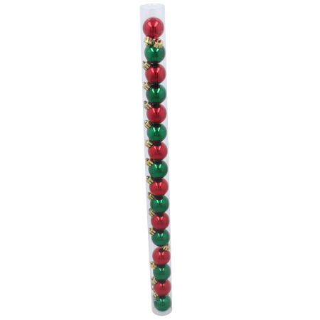 KPL. 16 BOMBOV V TRUBKE 3 CM ZELENÁ / ČERVENÁ *3658