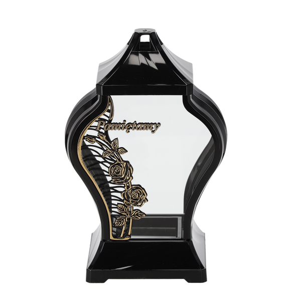 LANTERN 30CM FARAON MIC ROSE ÎNĂLȚĂTOARE NEGRU-AURIU PACHET=8*5865