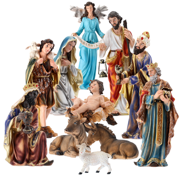 SET FIGURI DE CRĂCIUN 11 BUC. până la 80 CM polyresin *0503