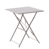 SQUARE TABLE BISTRO SET - TAUPE