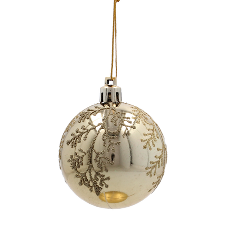 KPL. 8 decorațiuni de Crăciun aurii 6 cm mix de modele *5751