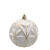SET OF 4 CHRISTMAS TREE ORNAMENTS - MIX OF DESIGNS 8CM
