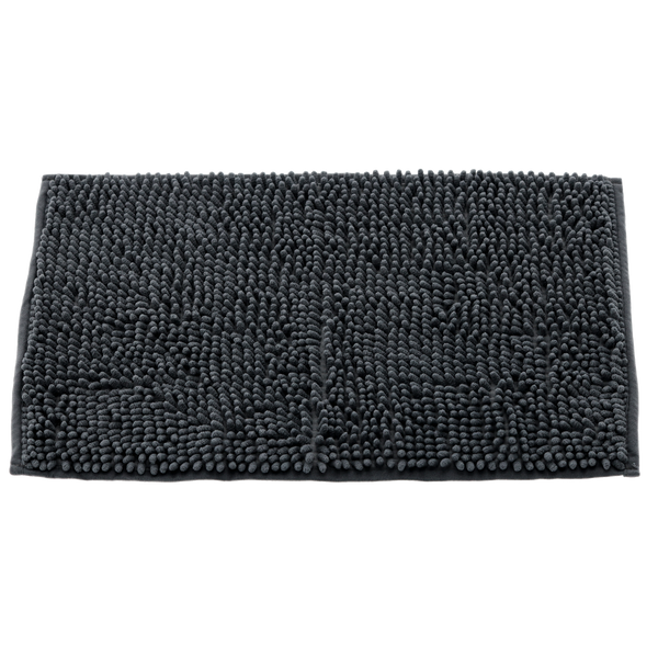 BATH MAT WITH ANTI-SLIP BACKING 40 X 60 CM GREY