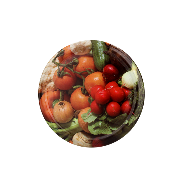 SET OF 10 LIDS FI 66 VEGETABLES RADISH WITH ONION