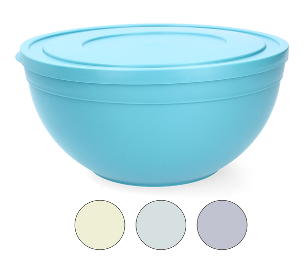 ROUND BOWL SANDY HIGH FROSTED WITH LID 4L