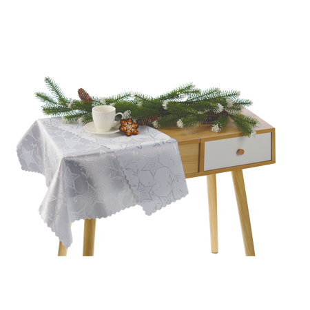 UBRUS DVOJITÝ STŘÍBRNÝ MIX 80X80 CM VÁNOCE BALENÍ 1KS *4457