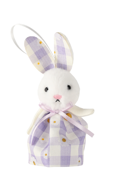 EASTER DECORATION - HANGING 8 x 4 x 11 CM BUNNY MIX 4 DESIGNS pack=12pcs