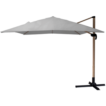 UMBRELĂ DE GRĂDINĂ 3 x 3 M GRI "ROMA" CU PROTECȚIE - EFECT DIN LETOFF *6310