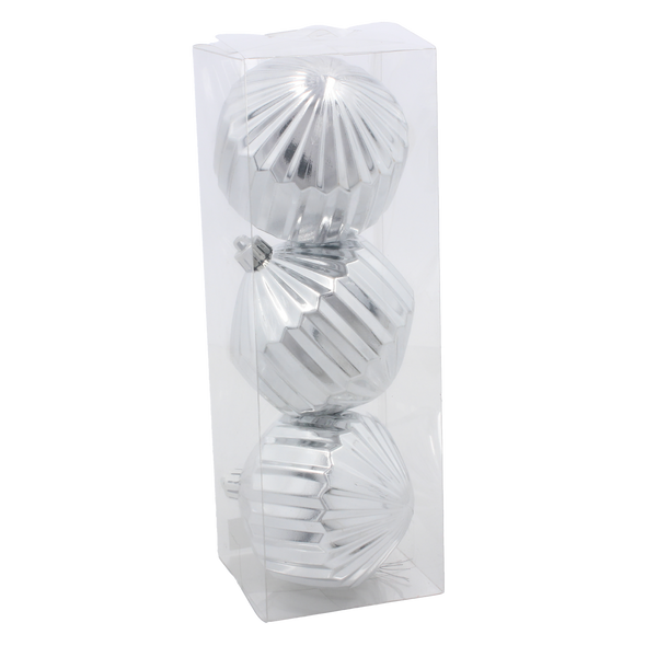 KPL. 3 BOMBEK 8 CM CZERWONY / ZŁOTY / SREBRNY *3818