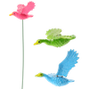 DECORAȚIE PE TOI DE GHIVECI/JARDINĂ - PASĂRE 7,5 x 10 x 34 CM *4705