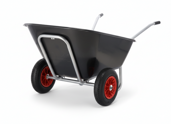 TACZKA OGRODOWA - POJEMNOŚĆ ZASYPOWA 280 L - CZARNA 