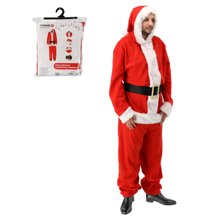 Costum de Moș Crăciun 1-pieței mărimea XL *6804