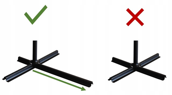 PARASOL OGRODOWY 3 x 3 M SZARY "ROMA" Z POKROWCEM Z LED 