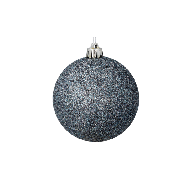 SET OF 20 BAUBLES 8 CM OLIVE/COPPER/GRAPHITE MIX DESIGNS