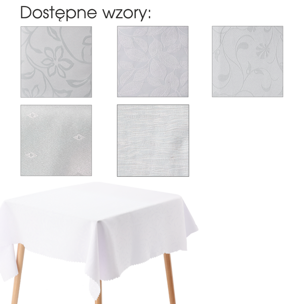 TABLECLOTH WHITE 130*180 CM PACK. 1 PC