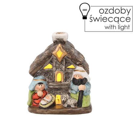 BISERICA DE CRĂCIUN CU LED 10 X 6,6 X 12CM pachet=8buc *3430