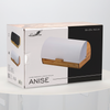 BREAD BOX ANISE - BAMBOO WITH METAL LID 38 x 28 x 18,5 CM WHITE
