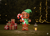 INFLATABLE GINGERBREAD LED 180 CM