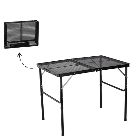 MASA TURISTICĂ FOLDABLE NEAGRĂ 90 x 60 x 40/70 CM *8425