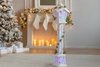 CHRISTMAS WHITE LED LANTERN 20 x 20 x 120 CM