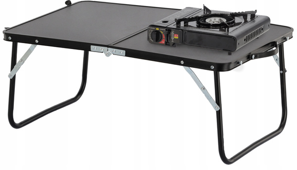 Skladací turistický stôl čierny 60x40x26,5 cm *3248