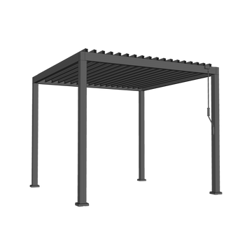 ALUMINUM PERGOLA 3X3 M WITH DOUBLE LOUVER