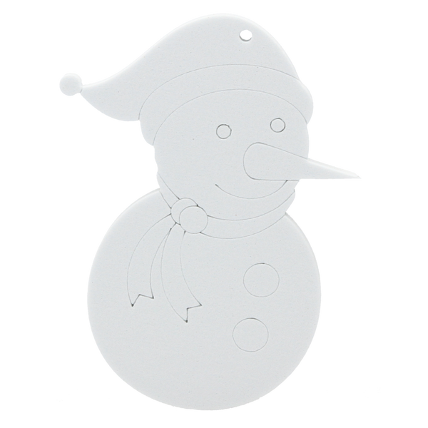 SADA 6 OZDOB VIANOČNÝCH 10 CM NA ZAVESENIE "SPRAV SI SÁM" S 6 FARBAMI A ŠTETCOM MIX 6 VZOROV *8969