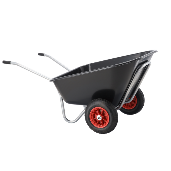 TACZKA OGRODOWA - POJEMNOŚĆ ZASYPOWA 280 L - CZARNA 