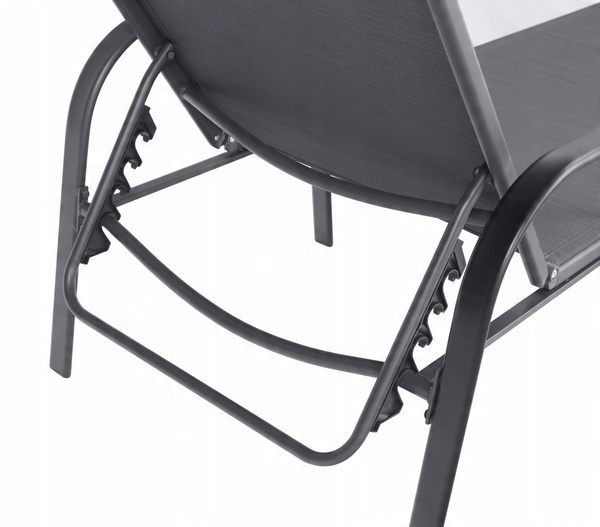 GARDEN LOUNGER 195x69x94cm DARK GREY *6111