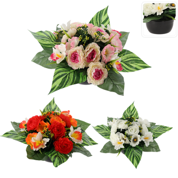 BOUQUET CH-20 ( WIDTH 40 CM, HEIGHT 30 CM) PEONY MIX COLOR
