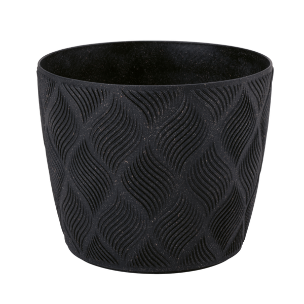 FLOW PETIT ECO WOOD 270MM DEEP BLACK POT*1931