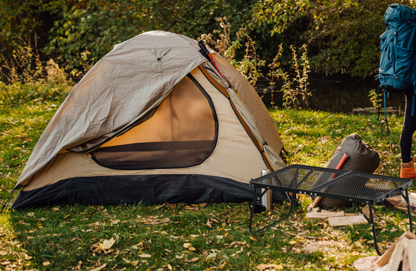 STOLIK TURYSTYCZNY SKŁADANY CZARNY 60x40x26,5 CM *3224