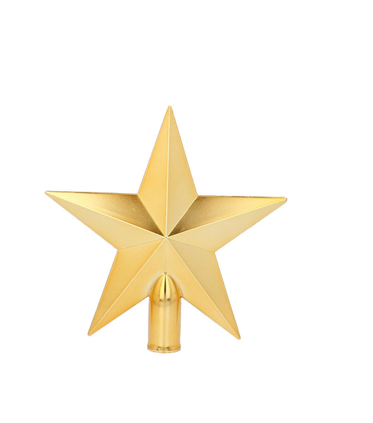 CHRISTMAS TREE SPIKE 20 CM STAR RED/GOLD/SILVER