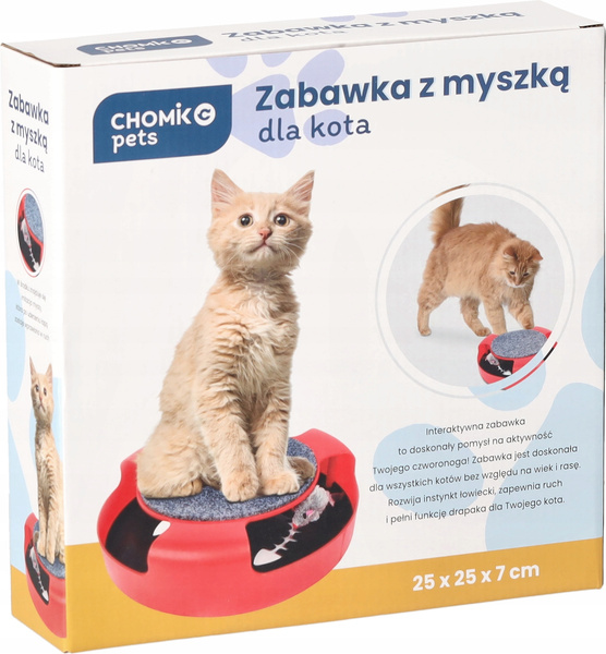 CAT TOY WITH MOUSE 25 X 25 X 7 CM