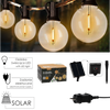 GARDEN GARLAND 2in1 (SOLAR / 3 V) LENGTH 7.5 M BUBBLE 25 LED WARM WHITE WITH HANDLES