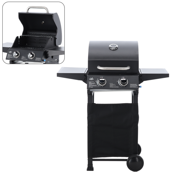 GRILL GAZOWY 2-PALNIKOWY 5,4kW *8090