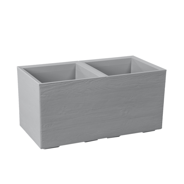 Karo Flowerpot 800x400mm recycled board gray*78923