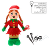nafukovací elf dievča LED 150 cm *8754
