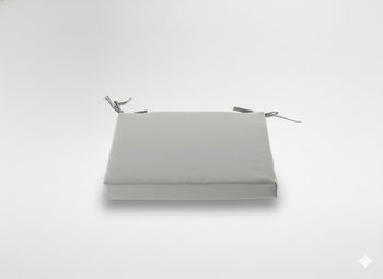 PODUSZKA NA KRZESŁO 40 x 40 x 5 CM JASNOSZARA